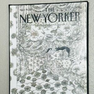 Framed, HOME COMFORTS Cover Art New Yorker Magazine, Illustrated Dec 10, 2018